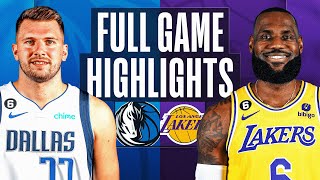 MAVERICKS at LAKERS  FULL GAME HIGHLIGHTS  January 12 2023 [upl. by Nnyllatsyrc]