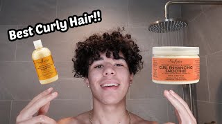 MY CURLY HAIR ROUTINE [upl. by Allsopp]