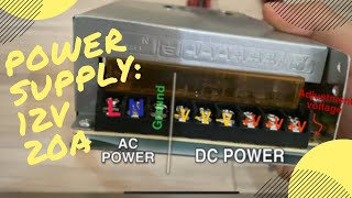 12V 20A DC Power Supply [upl. by Aynotel]