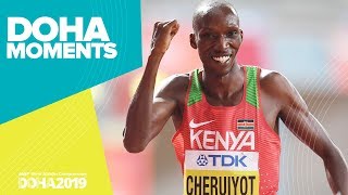 Cheruiyot Charges to 1500m Gold  World Athletics Championships 2019  Doha Moments [upl. by Catima698]