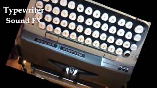 Typewriter Sound Effects [upl. by Hull933]