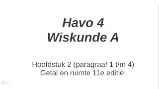 Wiskunde A Havo 4 Hoofdstuk 2 Overzicht [upl. by Ocsicnarf496]