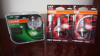 OSRAM Ultra Life vs Night Breaker Laser [upl. by Suivat]