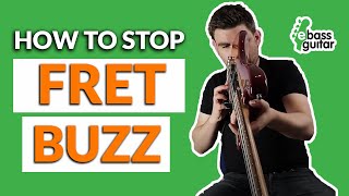 How To Stop Fret Buzz On The Bass Guitar Truss Rod Adjustment [upl. by Dnomsad]