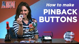 How to make a pinback button with a button maker from American Button Machines [upl. by Luaped]