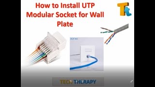 How To install a CAT6 Network Faceplate Modular Socket [upl. by Reggis]