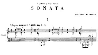 Alberto Ginastera  Piano Sonata No 1 1952 [upl. by Moreville282]