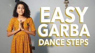 5 Easy Garba Dance steps  Tanvi Karekar [upl. by Shepp]