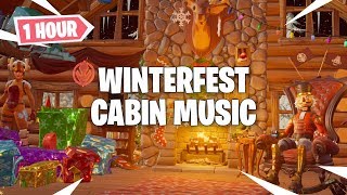 Fortnite  Winterfest Cabin Music Crackshots Cabin Soundtrack  1 HOUR [upl. by Salkin]