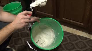 How to mix Mapei Keracolor U Unsanded Grout To Proper Consistency  Thickness [upl. by Ad338]