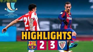 HIGHLIGHTS  Barça 23 Athletic Club  Spanish Super Cup Final [upl. by Mcclary]