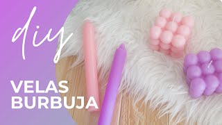 Como hacer VELAS VIRALES con este TUTORIAL  Bubbles CUBE DIY [upl. by Neisa]