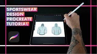 PROCREATE SPORTSWEAR DESIGN FOR BEGINNERS  FittDesign Tutorial [upl. by Scarlet]