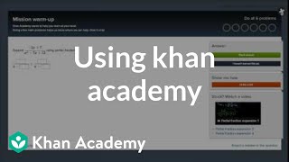 Using Khan Academy [upl. by Frieder]