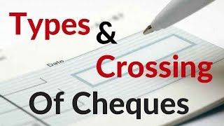 Types and Crossing of Cheques [upl. by Annoid]