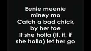 Justin Bieber FtSean Kingston Eenie Meenie Lyrics [upl. by Joktan]