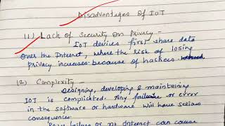 Advantages and Disadvantages of IOT  lecture2 IOT [upl. by Bray]