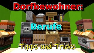 Minecraft Dorfbewohner  Berufe  Tutorial [upl. by Elwira]