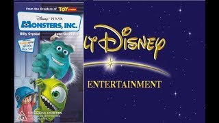 Opening And Closing To Monsters Inc 1999 VHS Australia [upl. by Ayotal]