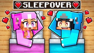 Omz amp Lily SLEEPOVER in Minecraft [upl. by Nnasus]