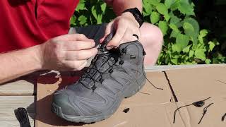 How To Change My Salomon Quicklaces [upl. by Buffum319]