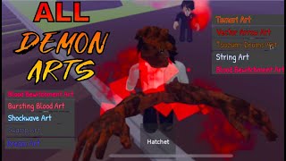 ALL 10 DEMON ARTS SHOWCASE in this new Demon Slayer GameSLAYER TYCOON [upl. by Daph601]