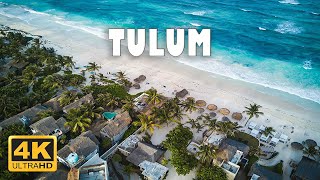 Tulum Mexico 🇲🇽  4K Drone Footage [upl. by Evatsug]