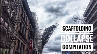 Scaffolding Collapse  Scaffold Falling Over Compilation [upl. by Annaiv151]