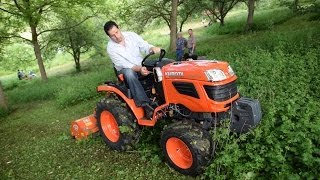 Kubota B1620 mit Ortolan T5 Mulchgerät [upl. by Warton]