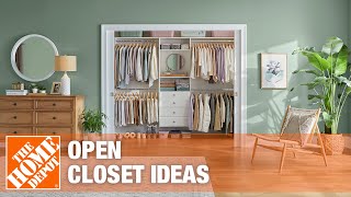 Open Closet Ideas  The Home Depot [upl. by Mylo282]