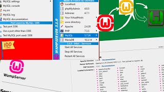 WAMP SERVER not working FIXED 100in windows 10 MySQL shutdown unexpectedly solved [upl. by Benioff]