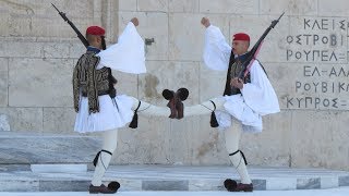 Changing of Guards Athens 2017 [upl. by Ahsaercal]