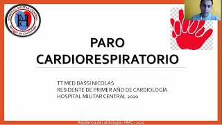 Clase Paro Cardiorespiratorio  Módulo Patologías Básicas [upl. by Iroj]