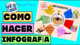 CÓMO HACER UNA INFOGRAFÍA EN WORD ✅ EN 5 MINUTOS✨ [upl. by Hayyikaz33]