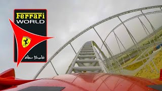 Ferrari World Roller Coasters  Front Seat POV  Abu Dhabi UAE [upl. by Durkin]