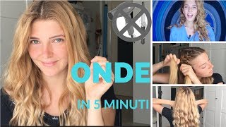 ONDE sui CAPELLI in 5 minuti overnight curls senza piastra e phon  Gemma Cocca [upl. by Mariellen480]