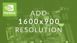 Adding 1600x900 Option to Display Resolution Settings in Windows 10 NvidiaGeForce [upl. by Herson]