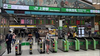 Lost in Ueno Station  Tokyo Street View [upl. by Ymar]