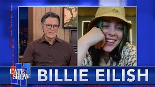 quotYoure Seeing A Sliver Of My Life At That Timequot  Billie Eilish Talks To Stephen Colbert  EXTENDED [upl. by Llertnek373]