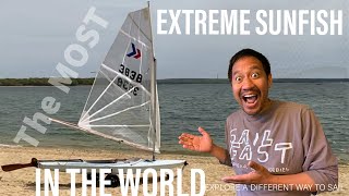 Sunfish Sailing  THE Most EXTREME Sunfish Sailboat in the WORLD [upl. by Brien]