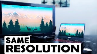 How to set SAME RESOLUTION for external MONITOR [upl. by Fagen]