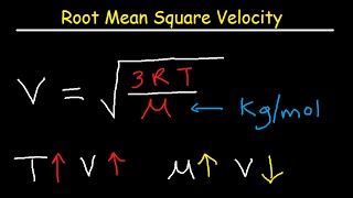 Root Mean Square Velocity  Equation  Formula [upl. by Tabber]