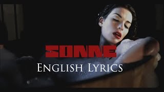 RAMMSTEIN quotSonnequot English Lyrics HD [upl. by Annaeed]