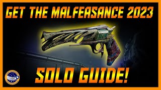 Destiny 2 How To Get The Malfeasance In 2023 SOLO Darkness In The Light Complete Guide [upl. by Ahsitam]