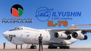 Lets Discover the Ilyushin IL76  Walk Around the plane  Airframe Cockpit amp inside views [upl. by Allard]