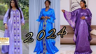 2024 Nouvelle Tendance Modèle de Robe BazinStyle Sénégalaise [upl. by Yseult]