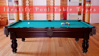 How to Identify Pool Table Types [upl. by Oneill125]