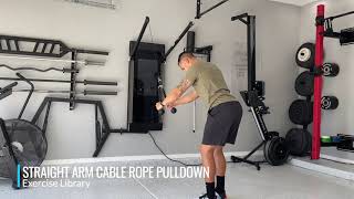 Straight Arm Cable Rope Pulldown [upl. by Jemmie]