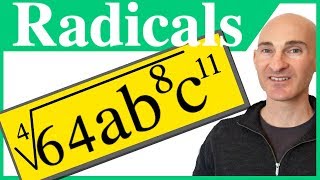 Simplifying Radicals with Variables and Exponents [upl. by Riamo]