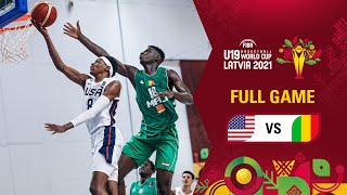 USA v Mali  Full Game  FIBA U19 Basketball World Cup 2021 [upl. by Dierdre]